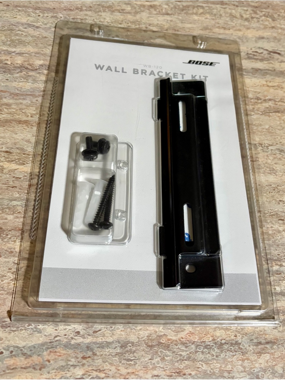 Bose WB-120 Wall Bracket Kit - Black